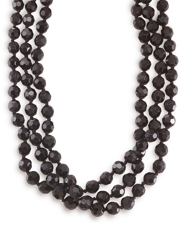Carolee Necklace, Jet Bead Long Rope & Reviews Necklaces Jewelry & Watches Macy's