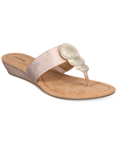 Alfani Women's Fleurr Wedge Sandals, Only At Macy's