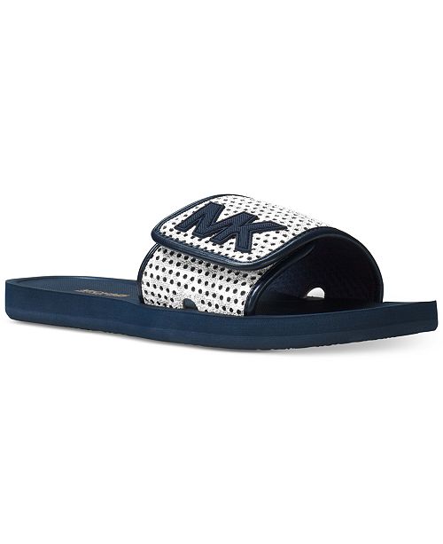 Michael Kors MK Slide Flat Sandals & Reviews - Sandals & Flip Flops - Shoes - Macy&#39;s