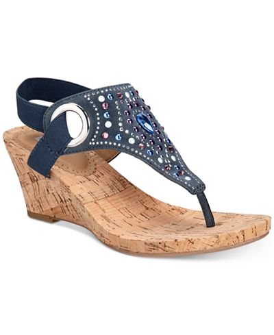 white mountain embellished sandals