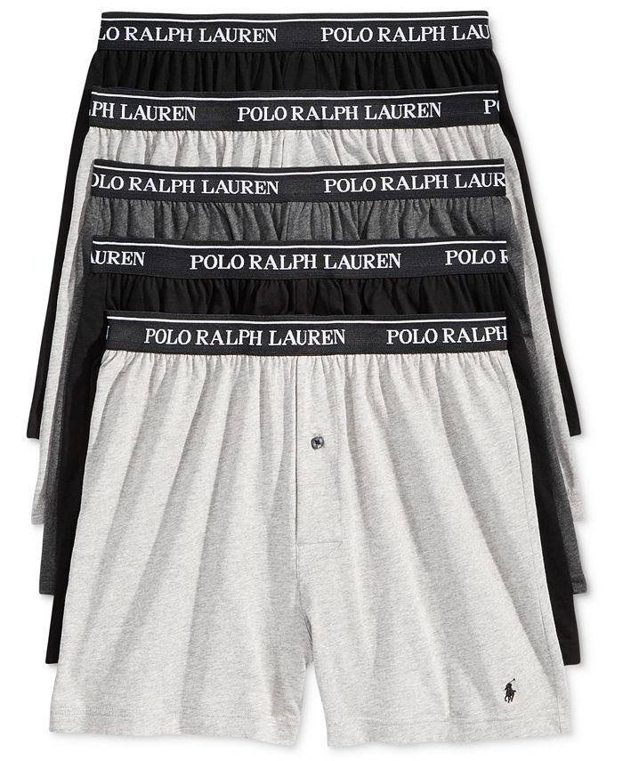 Polo Ralph Lauren Men's 5-Pack. Classic Knit Boxer Brief & Reviews ...