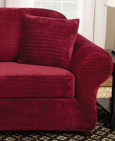 Sure Fit Stretch Royal Diamond 2-Piece Slipcover Collection