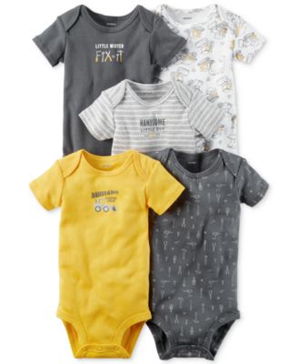 Carter's - 5-Pk. Cotton Little Mister Fix It Bodysuits, Baby Boys (0-24 months)