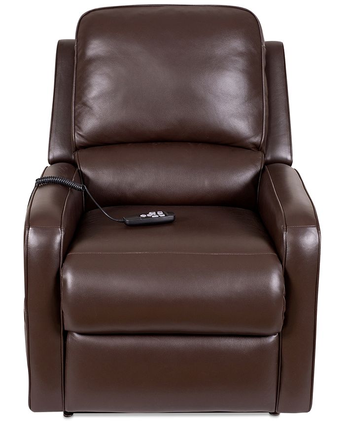 Furniture Karwin Leather Power Lift Reclining Chair & Reviews Furniture Macy's