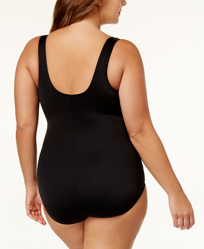 Miraclesuit Plus Size Oceanus TummyControl OnePiece Swimsuit Macy's
