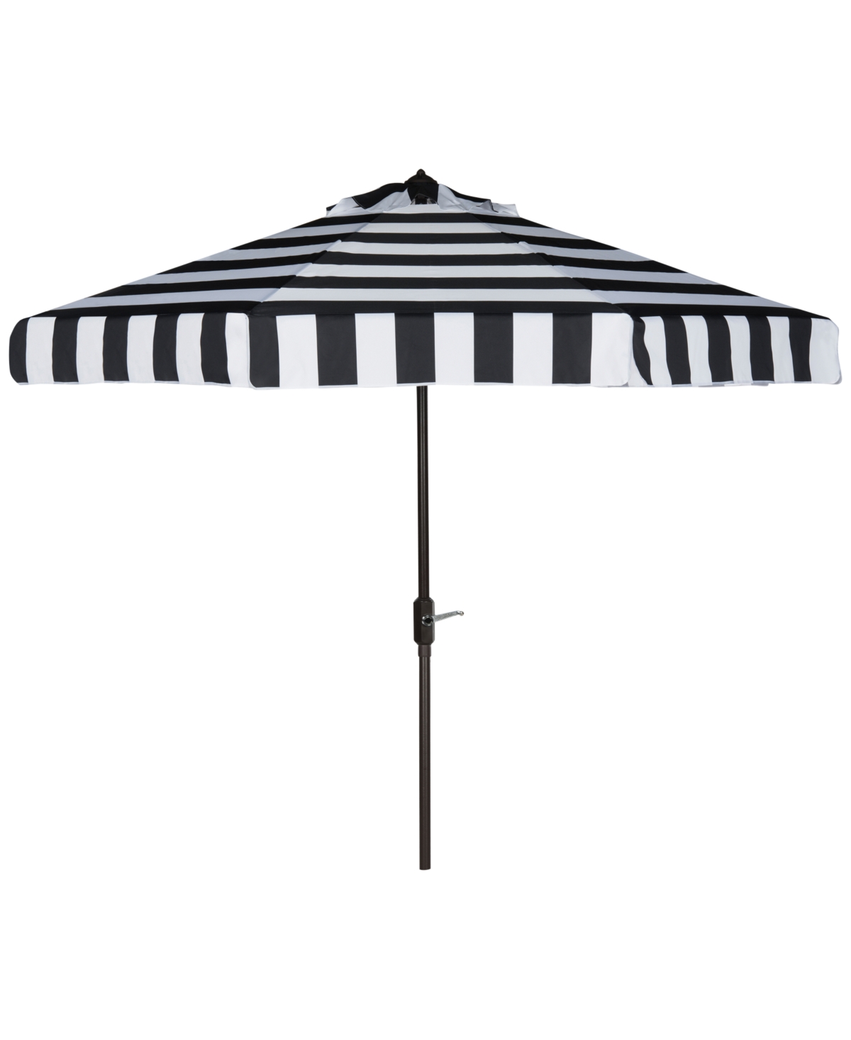 Safavieh Nordan Outdoor 9' Umbrella In Black,white