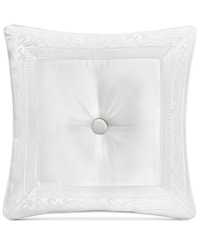 J Queen New York - Bianco Tufted 20" Square Decorative Pillow