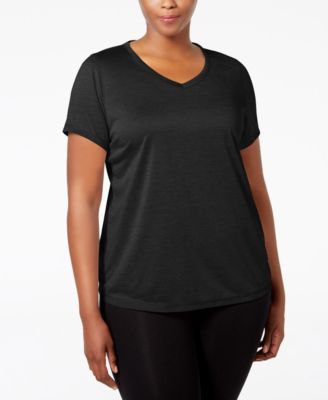 ID Ideology - Plus Size Essentials Rapidry Heathered Performance T-Shirt, Created for Macy's