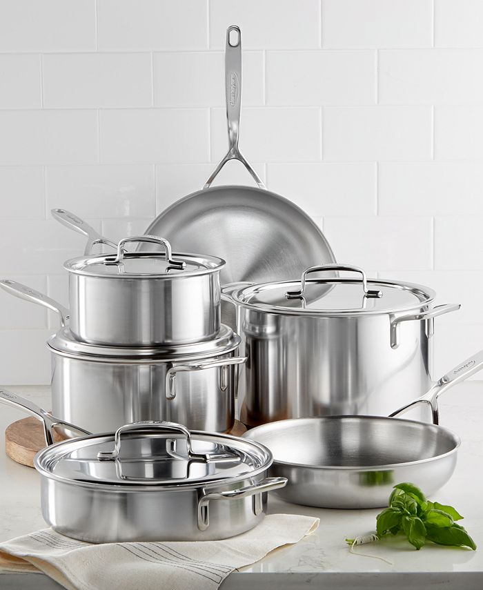 Demeyere Essential 5-ply 10-pc Stainless steel Cookware Set, 10-pc - Foods  Co.