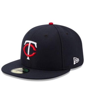 Shop New Era Big Boys And Girls Minnesota Twins Authentic Collection 59fifty Cap In Navy