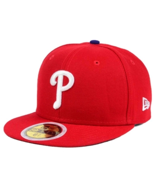 Shop New Era Big Boys And Girls Philadelphia Phillies Authentic Collection 59fifty Cap In Red