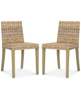 Safavieh - Larne Set of 2 Dining Chairs, Quick Ship