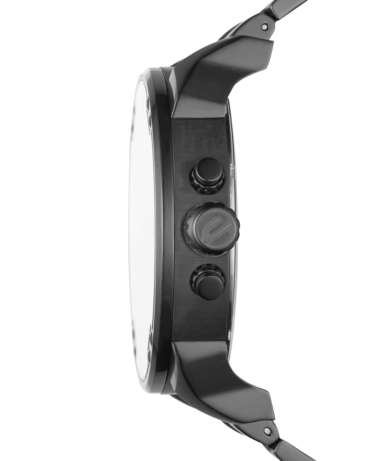Shop Diesel Men's Mr. Daddy 2.0 Black Stainless Steel Bracelet Watch 57mm Dz7395 In Black,iridescent