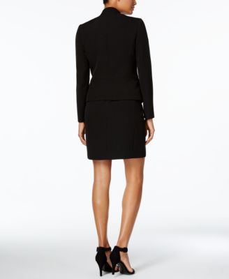 Missy Executive Collection Shawl-Collar Sleeveless Sheath Dress Suit Set, Created for Macy's