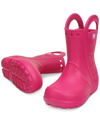 Crocs - Handle It Rain Boots, Baby Girls (0-4), Toddler & Little Girls (4.5-3)