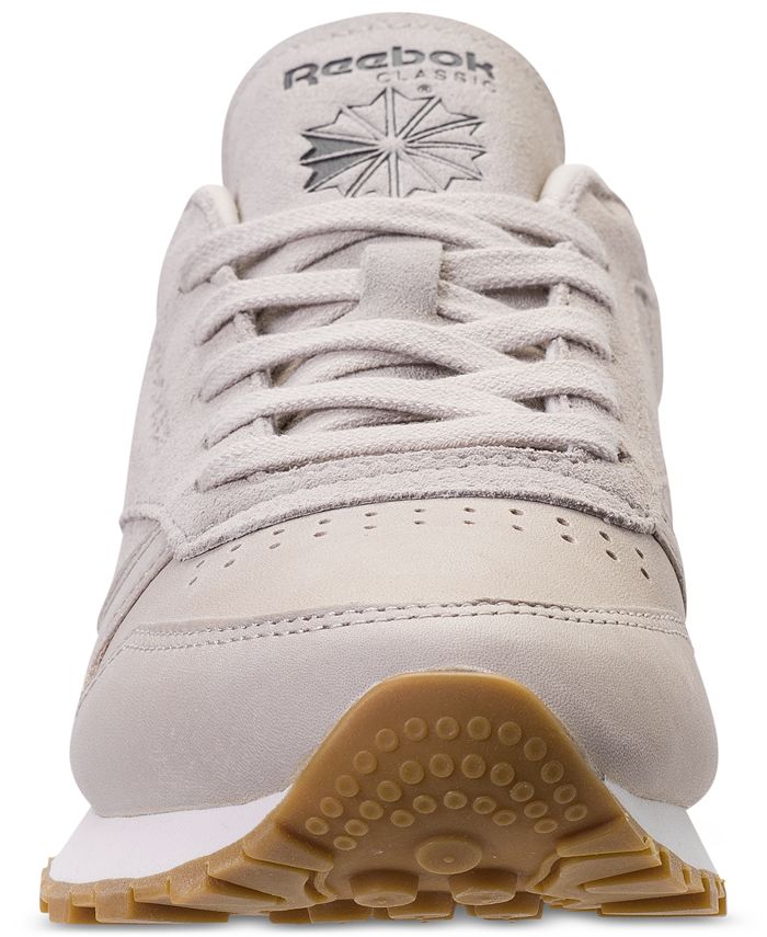 Reebok Women's Classic Leather Golden Neutrals Casual Sneakers from ...