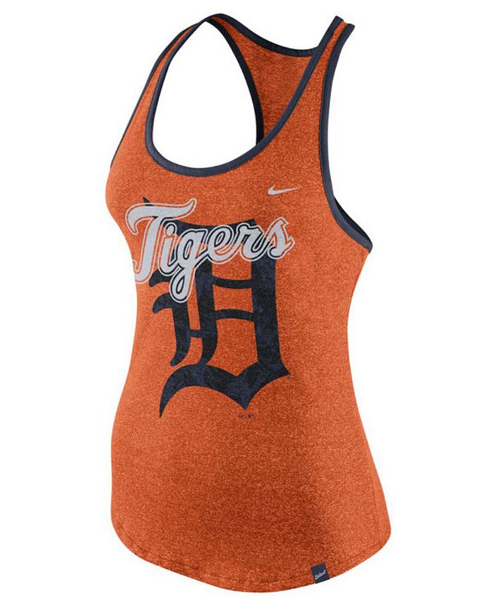 47 Brand Women's Detroit Tigers Navy Wordmark Crop Top