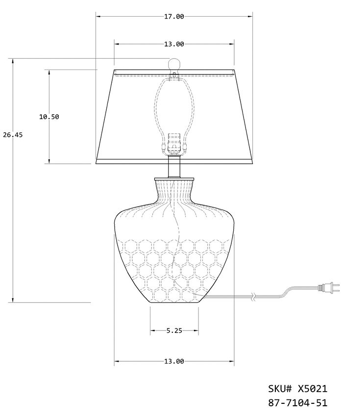 Kathy Ireland CLOSEOUT! Pacific Coast Sea Glass Table Lamp Macy's