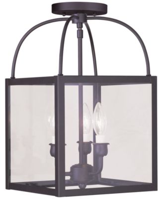 Milford 3 Light Semi Flush