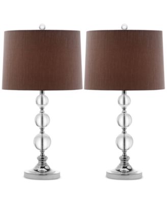 Set of 2 Keeva Crystal Ball Table Lamps