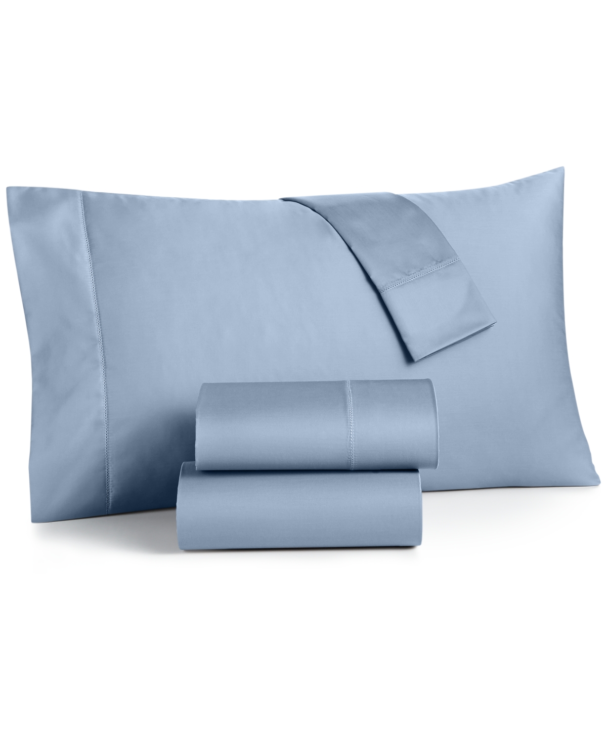 Charter Club Damask Solid 550 Thread Count 100% Cotton 4-pc. Sheet Set, Queen, Created For Macy's In Horizon
