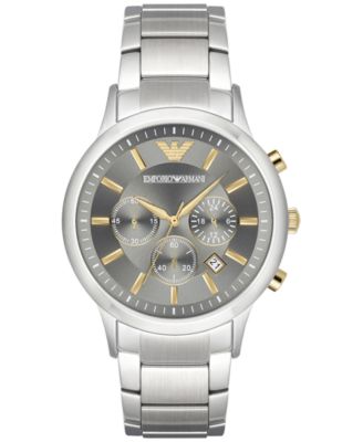 armani gold and silver watch