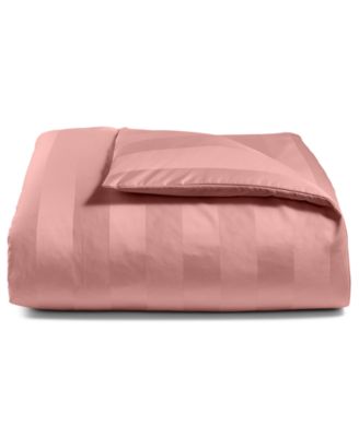 Charter Club - Damask Stripe Pima Cotton 550-Thread Count Twin Duvet Cover