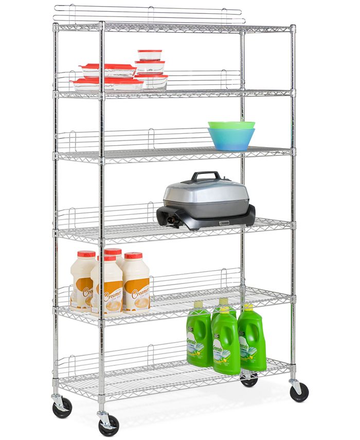 Honey Can Do 6Tier Wheeled Shelving Unit Macy's