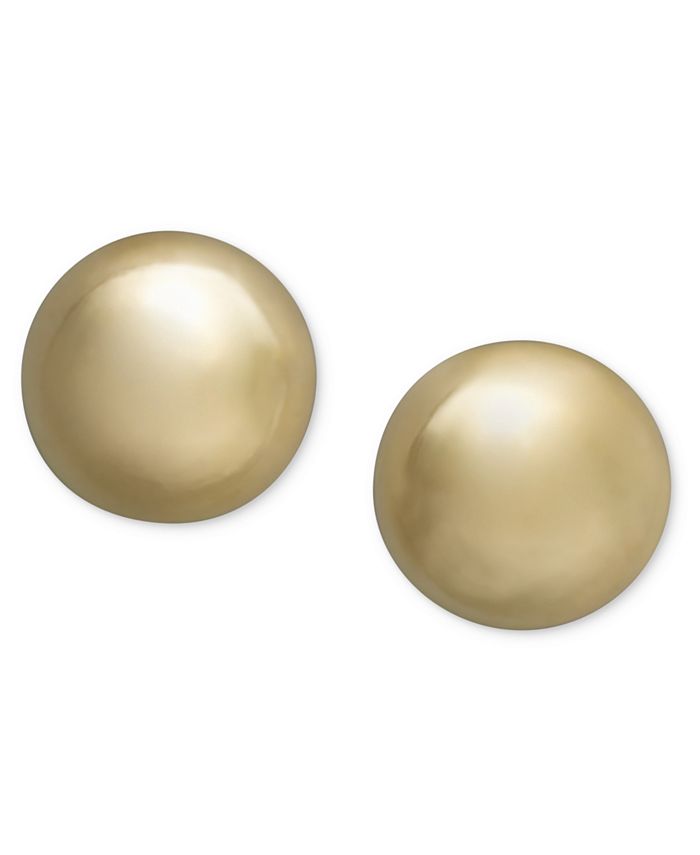 Giani Bernini - 24k Gold over Sterling Silver Earrings, Ball Stud Earrings
