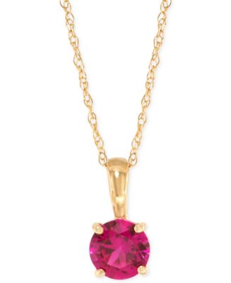 Macy's Birthstone Pendant in 14k Gold or 14k White Gold