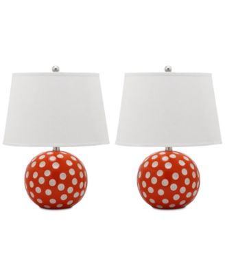 Safavieh - Set of 2 Polka Dot Table Lamps