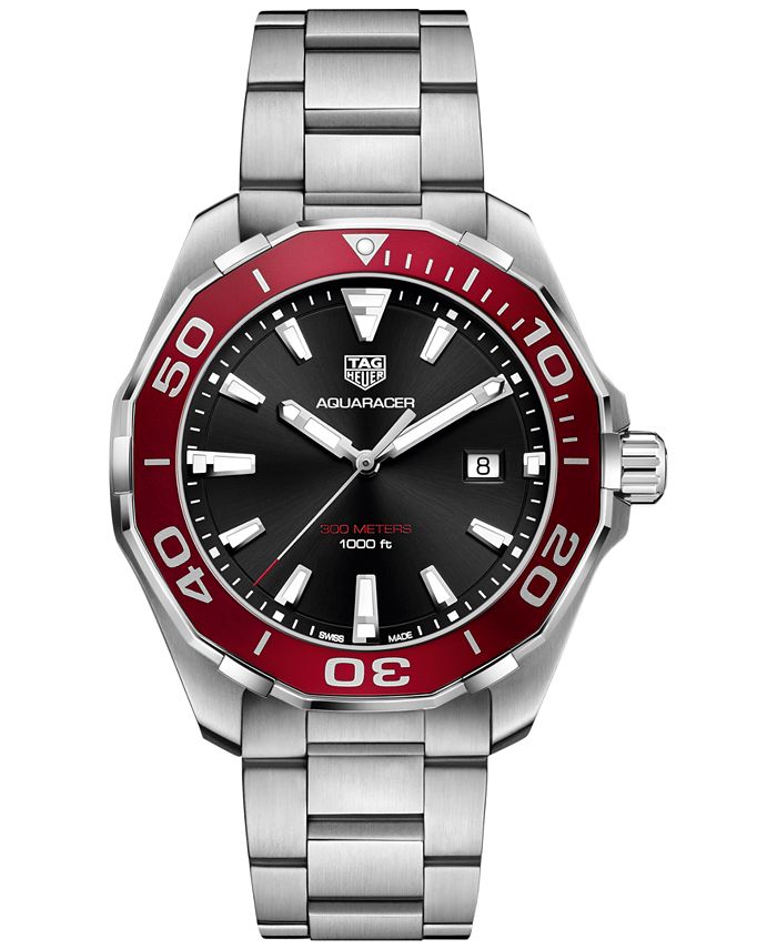 TAG Heuer Men s Swiss Aquaracer Stainless Steel Bracelet Watch