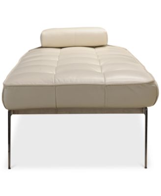 Myia Tufted Leather Daybed