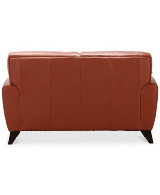 Myia 62&amp;quot; Leather Loveseat, Created for Macy&#39;s