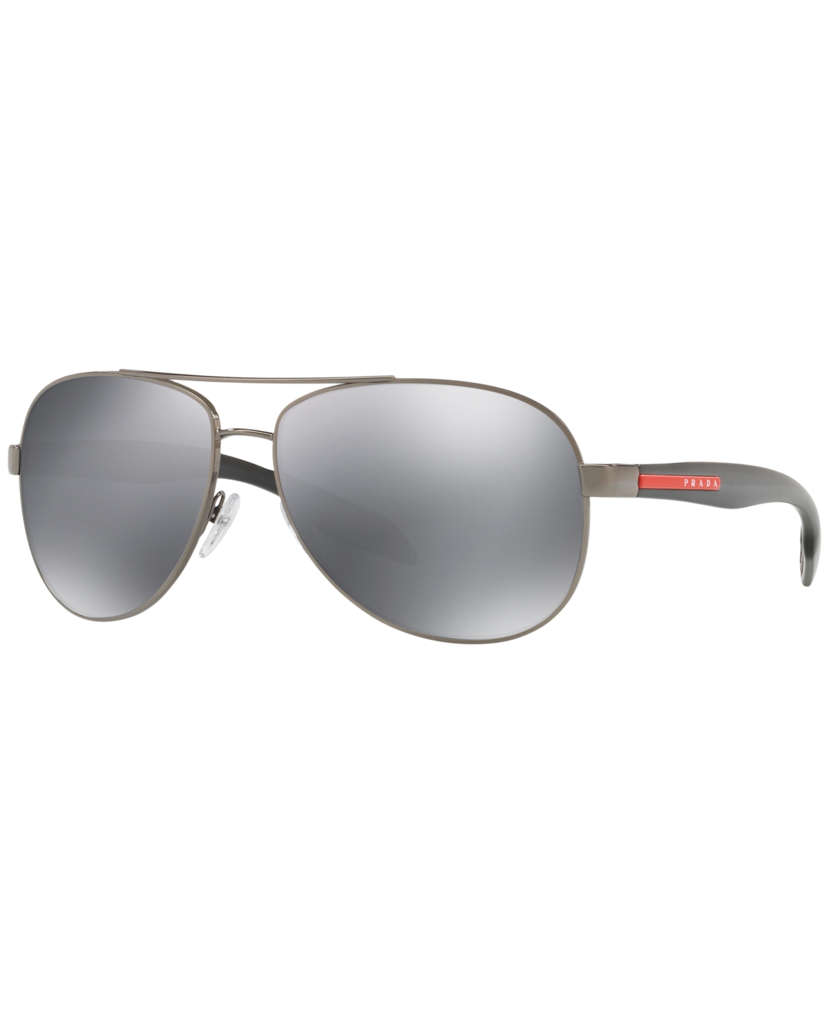 Prada Men's Polarized Sunglasses, Ps 53ps In Gunmetal,grey Mirror