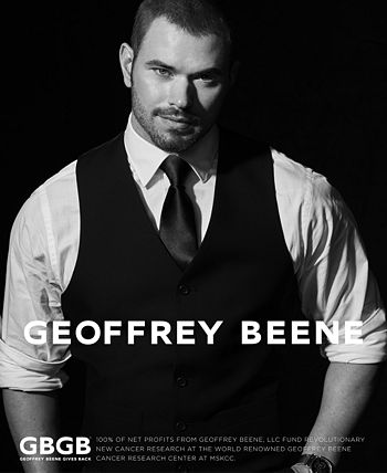 Geoffrey Beene Men's Fitted Wrinkle Free Textured Sateen Dress