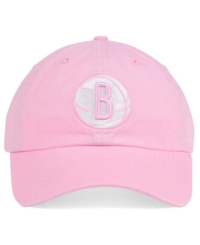 '47 Brand Women's Brooklyn Nets Petal Pink CLEAN UP Cap - Macy's