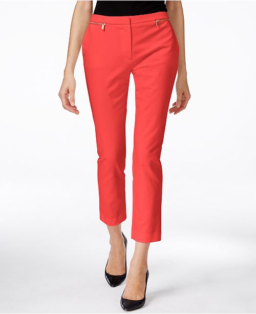 Calvin Klein ZipDetail Ankle Pants Pants & Capris Women Macy's