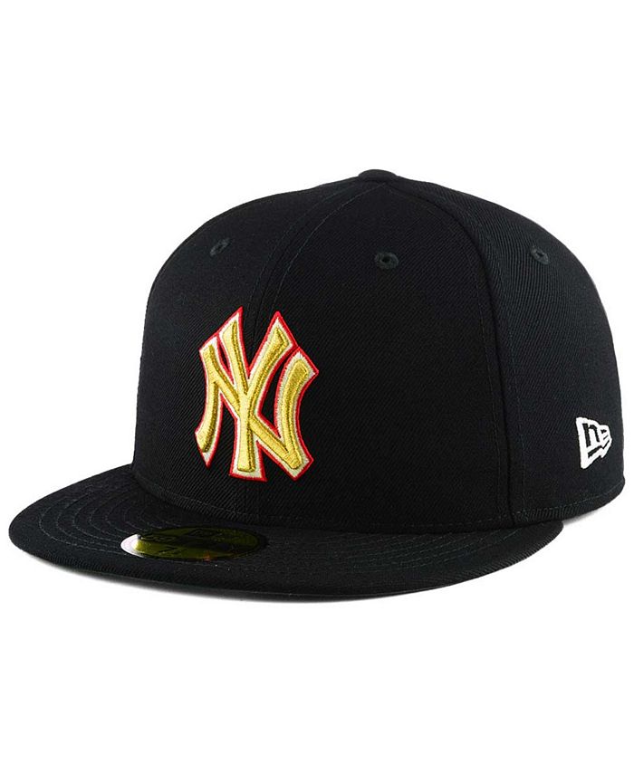 New Era New York Yankees Exclusive Gold Patch 59FIFTY Cap - Macy's