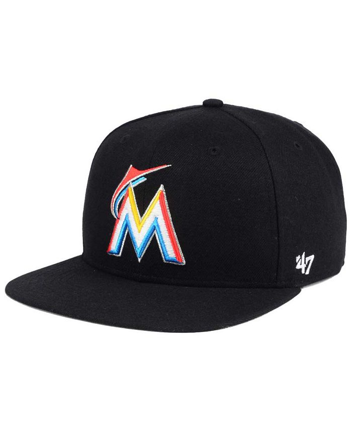 Miami Marlins Nike Legacy 91 Performance Team Adjustable Hat - Black