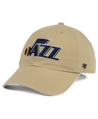 47 Brand Utah Jazz Khaki CLEAN UP Cap 