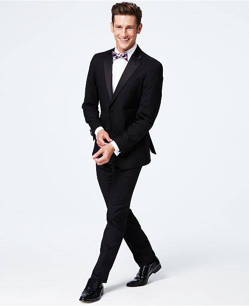 Tommy Hilfiger Black ClassicFit Tuxedo Suit Separates Suits