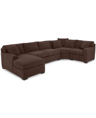 Radley 4-Pc. Fabric Chaise Sectional Sofa with Wedge Piece, Created for Macy's