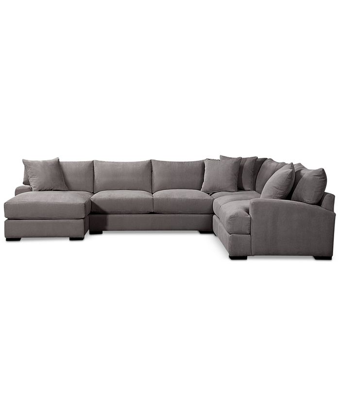 Fabric Sectional Sofa With Chaise