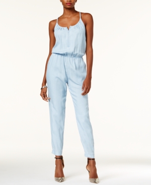 Guess Beaded Zip-Front Jumpsuit