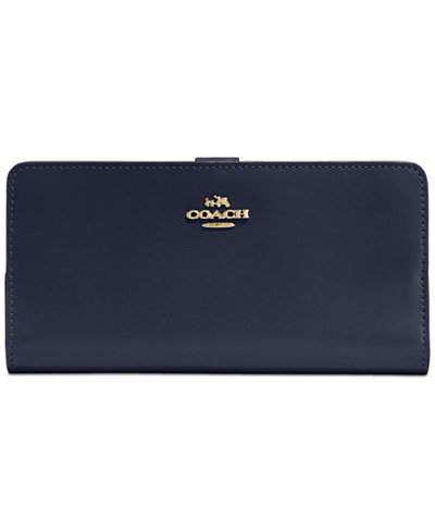 COACH Skinny Wallet in Refined Calf Leather - Handbags & Accessories ...