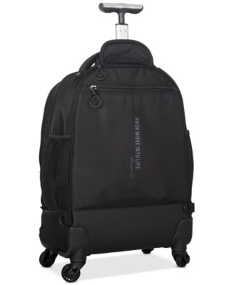 Dual Compartment 4-Wheel 17" Laptop Backpack