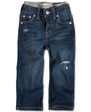 Shop Levi's Baby Boys Pull On Jeans In Reflex Blue