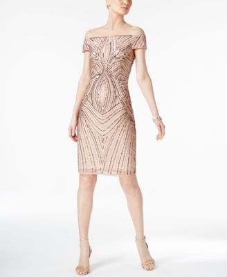 Adrianna Papell - Embellished Sheath Dress