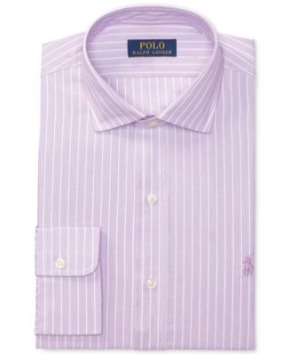 Polo Ralph Lauren Men's Classic/Regular Fit Pinpoint Lilac Stripe ...